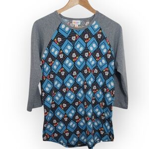 Lularoe Women's Size Medium Randy Ragland Shirt Tee Disney Mickey Mouse